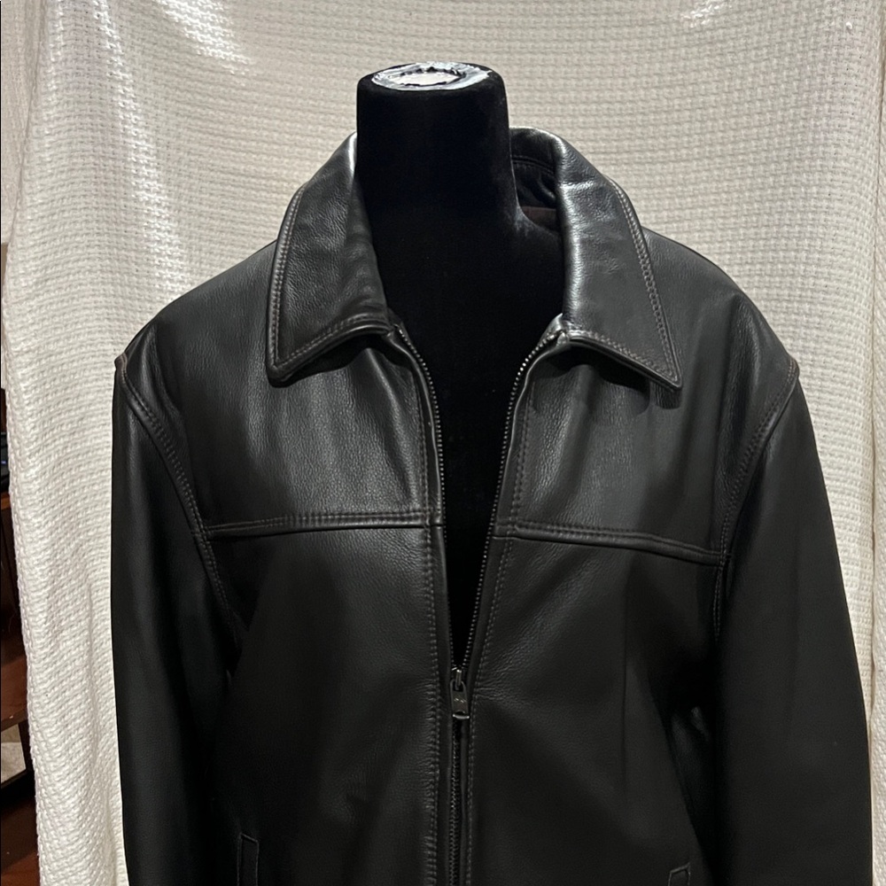 Columbia Men's Black Leather Jacket